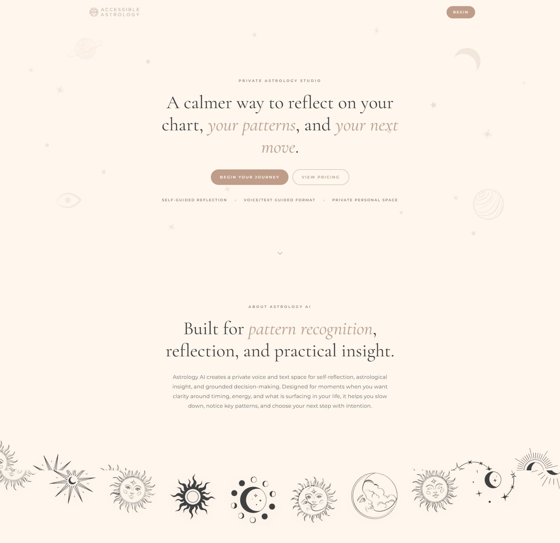 Astrology AI product interface