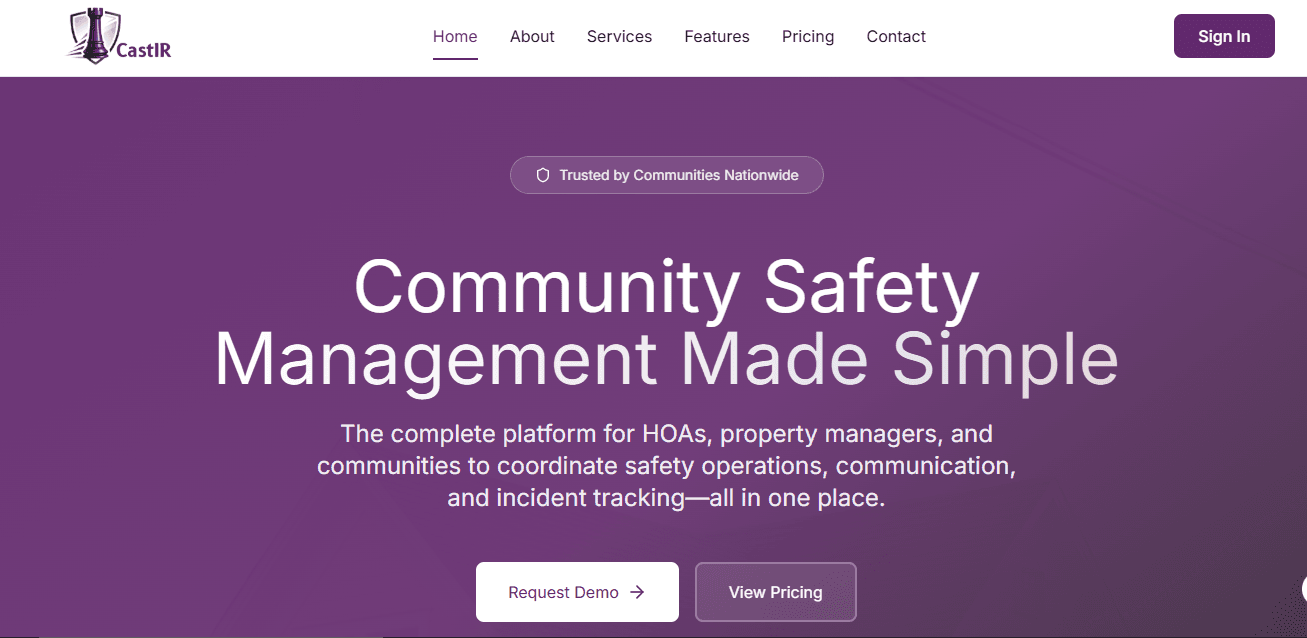 CastlR product interface