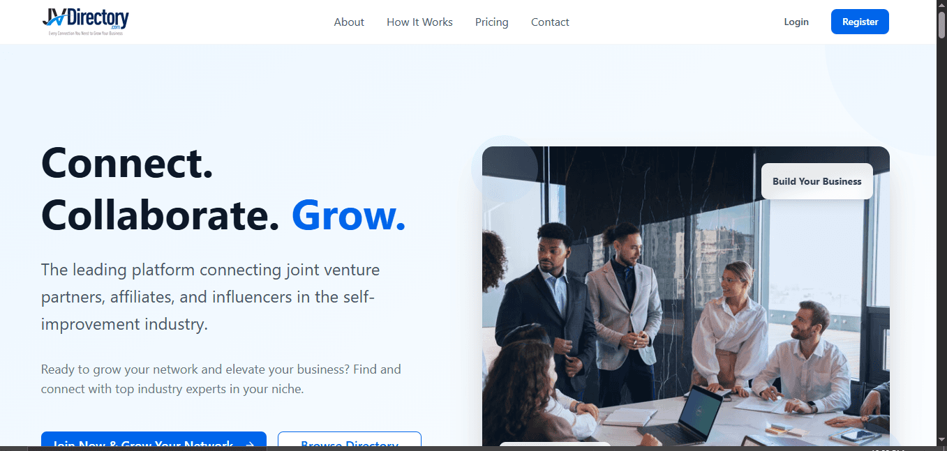 JV Directory product interface