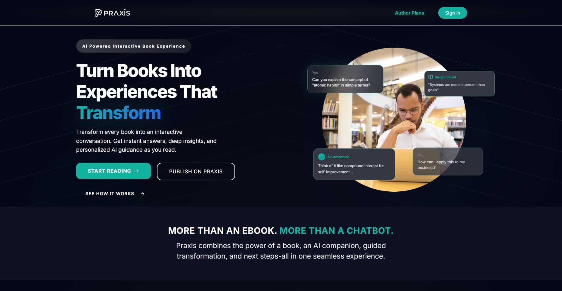 Praxis Media product interface
