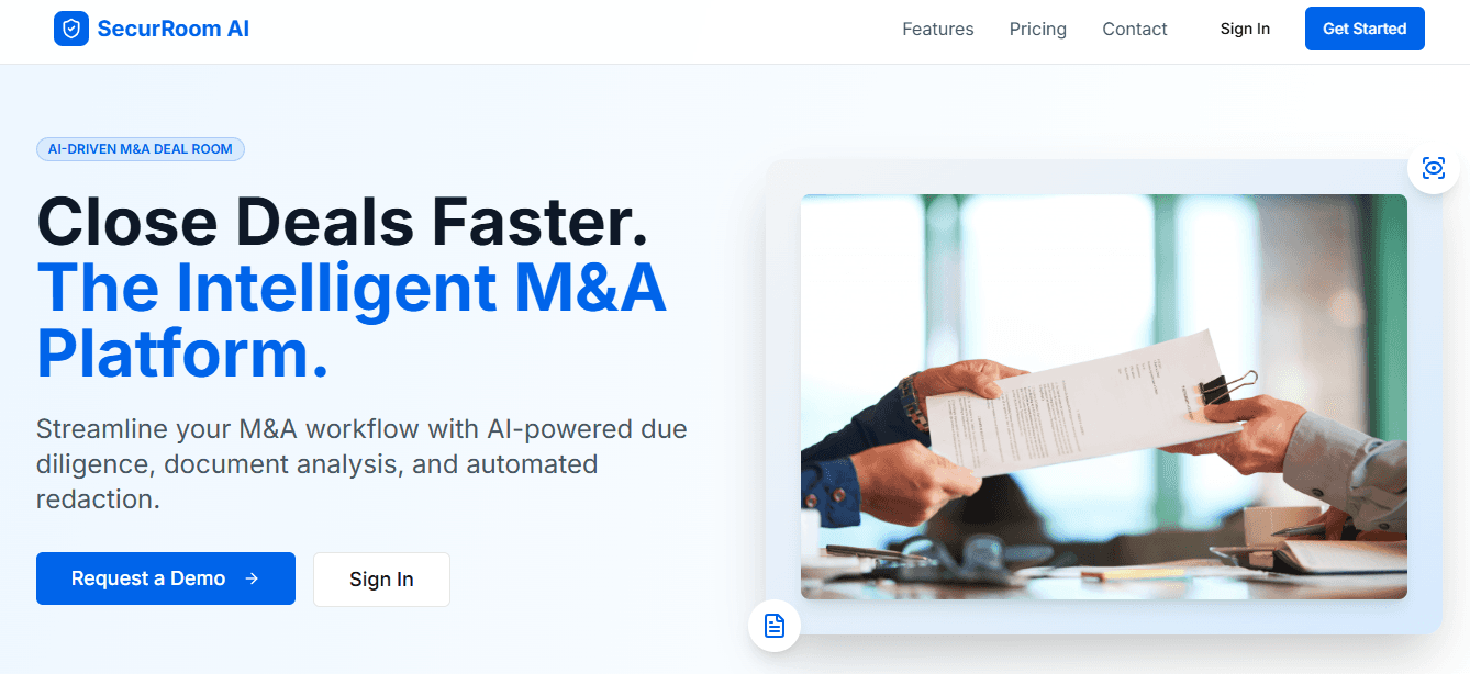 SecurRoom AI product interface